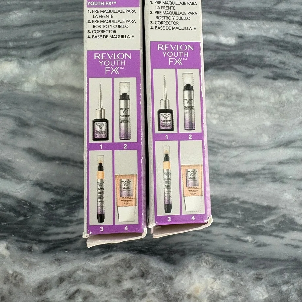 Lot of 2 Revlon Youth FX Fill Blur Concealer 06 Deep 0.11oz New Boxed